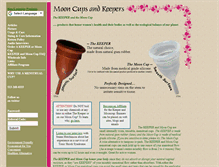 Tablet Screenshot of mooncupsandkeepers.com